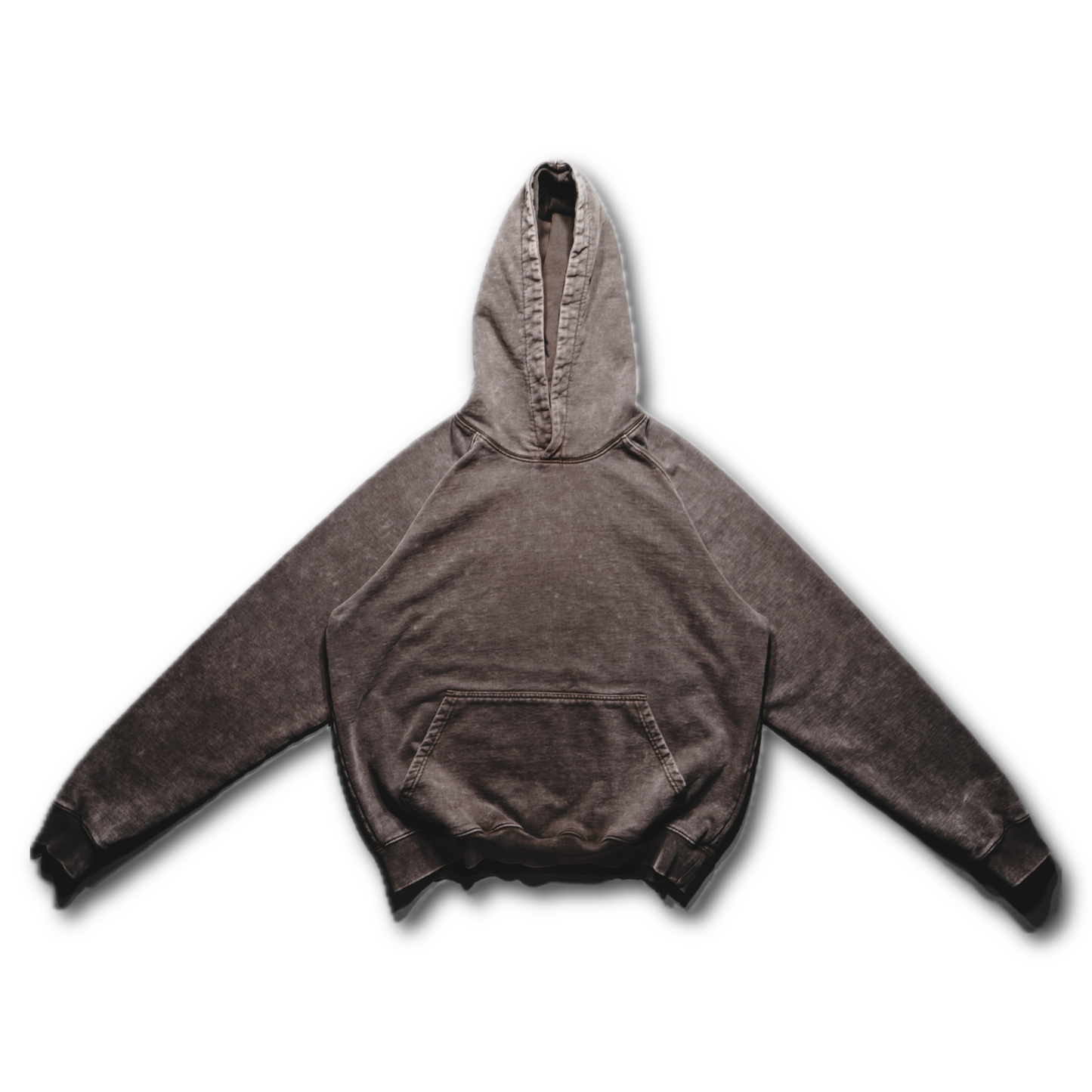 HEAVY HOODIE - LIGHT BROWN WASH