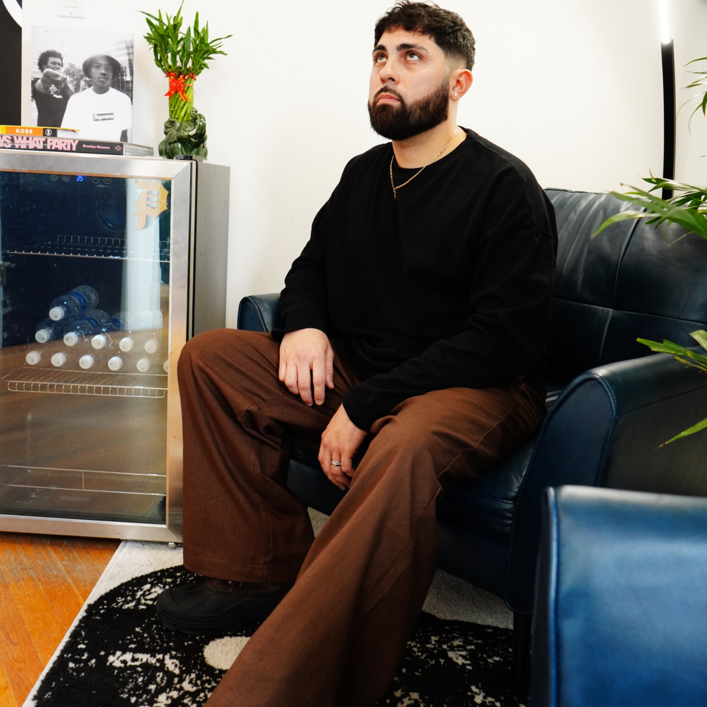 BOXY LINEN PANTS // BROWN