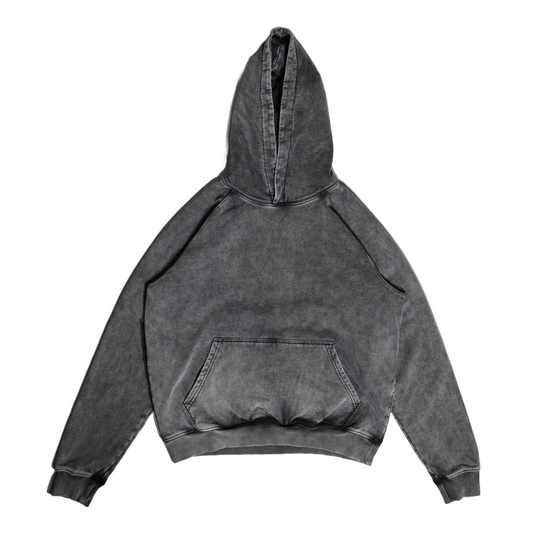 HEAVY HOODIE - GREY WASH