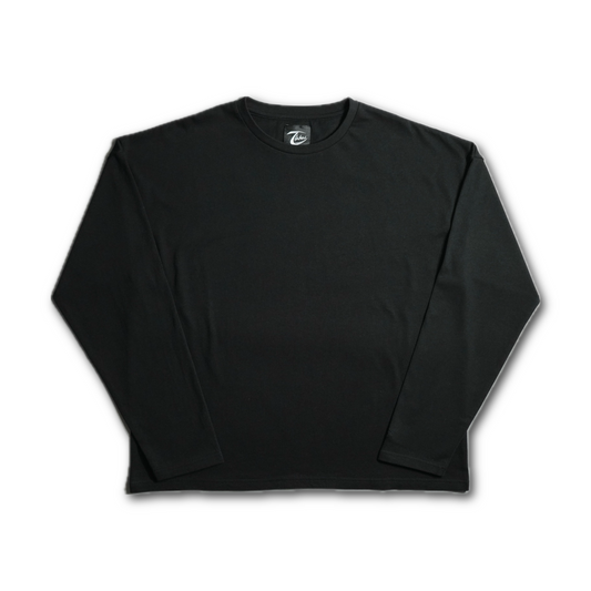BOXY LONG SLEEVE - BLACK