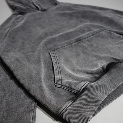 HEAVY HOODIE - GREY WASH